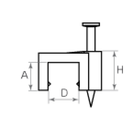 КВТ Скоба пластиковая СПП 12 для плоских кабелей 49455 (цена за уп.) KVT КВТ Скоба пластиковая СПП 12 для плоских кабелей 49455 (цена за уп.) KVT