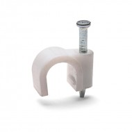 КВТ Скоба пластиковая СПК 10 для круглых кабелей 49462 (цена за уп.) KVT