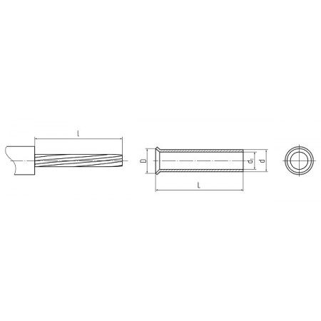 КВТ Наконечник втулочный НШВ 35–16 (мин партия 100 шт.) 57939 KVT КВТ Наконечник втулочный НШВ 35–16 (мин партия 100 шт.) 57939 KVT