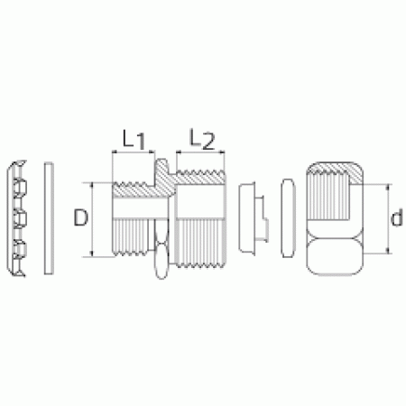 КВТ Муфта ВМ 75 вводная для подсоединения металлорукава 61377 KVT КВТ Муфта ВМ 75 вводная для подсоединения металлорукава 61377 KVT