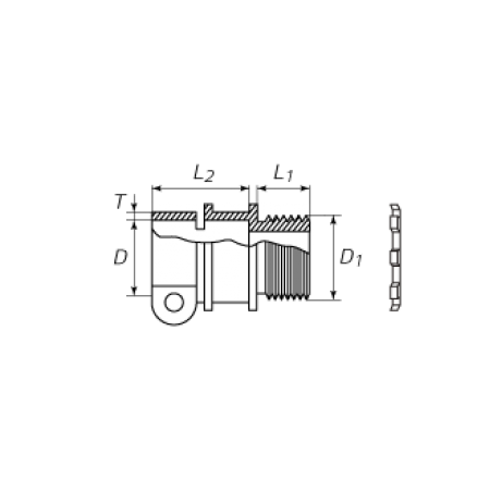 КВТ Муфта вводная ВТ(Х) 38 с крепежным хомутом 61389 KVT КВТ Муфта вводная ВТ(Х) 38 с крепежным хомутом 61389 KVT