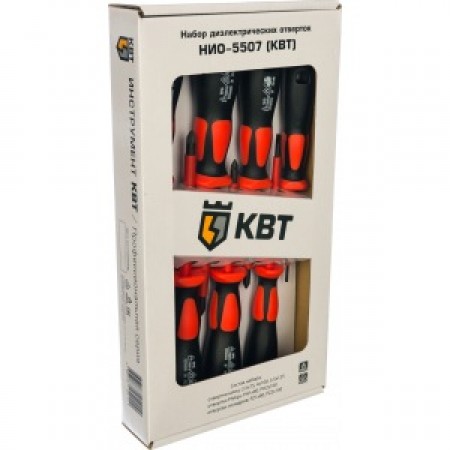 КВТ Набор диэлектрических отверток НИО-5507 61940 KVT КВТ Набор диэлектрических отверток НИО-5507 61940 KVT