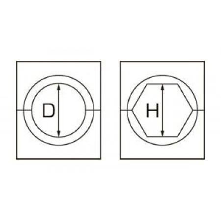 КВТ Матрица для алюм. зажима шестигр. МШ-39,8-А/100т 65382 KVT КВТ Матрица для алюм. зажима шестигр. МШ-39,8-А/100т 65382 KVT