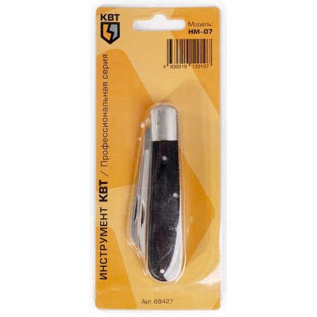 КВТ Нож монтерский складной НМ-07 68427 KVT КВТ Нож монтерский складной НМ-07 68427 KVT