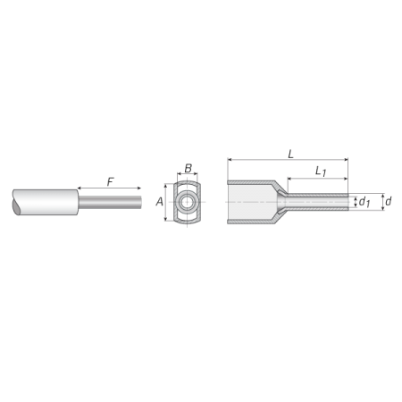 КВТ Наконечник штыревой втулочный двойной НШВИ(2) 2.5-13 (мин партия 100 шт.) 66973 / 79469 KVT КВТ Наконечник штыревой втулочный двойной НШВИ(2) 2.5-13 (мин партия 100 шт.) 66973 / 79469 KVT