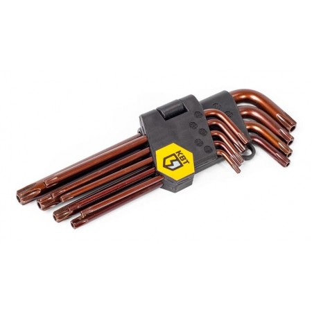 КВТ Набор ключей TORX КТ-9s (Т10-Т50) 82178 KVT КВТ Набор ключей TORX КТ-9s (Т10-Т50) 82178 KVT