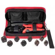 КВТ Пресс-клещи с набором матриц в сумке СТС+8 ПРОФИ 89225 KVT